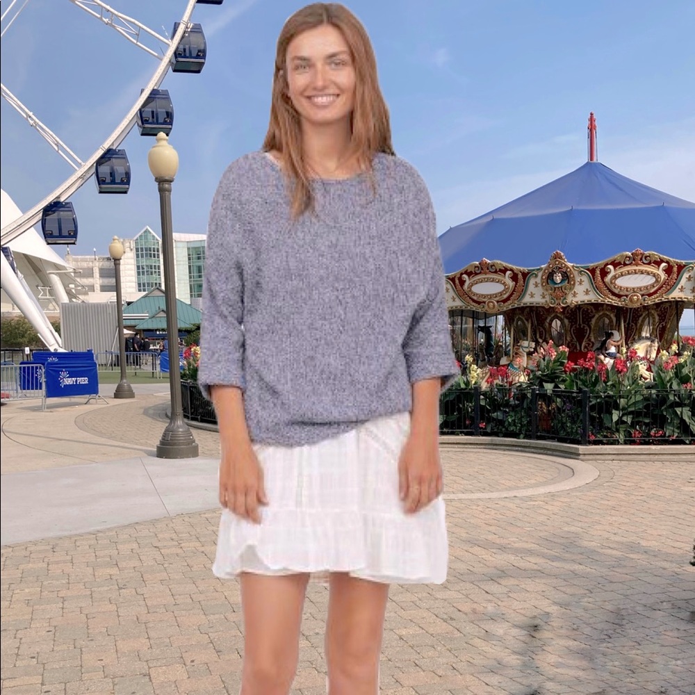 Purl Knit Slouchy Sweater NWT